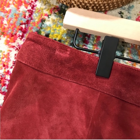 GAP • Genuine Leather Rust Skirt - Picture 5 of 7